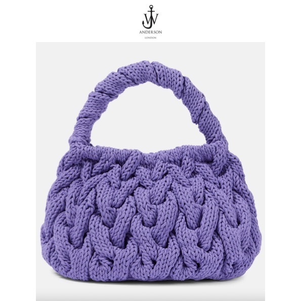 関税.送料込 JW ANDERSON ケーブルニット ハンドバッグ