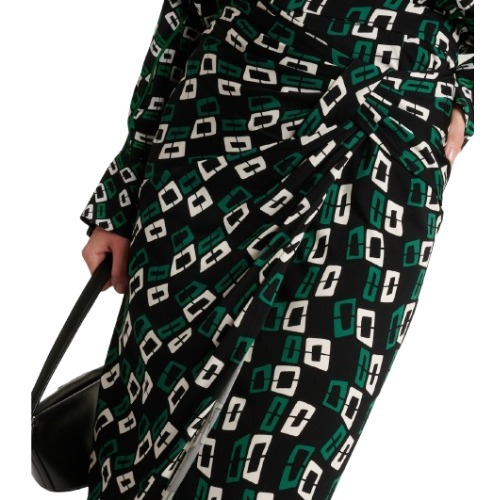 【完売必至】DIANE von FURSTENBERG ルーシュ ミディスカート DIANE von FURSTENBERG◇ウィロー ルーシュミディスカート