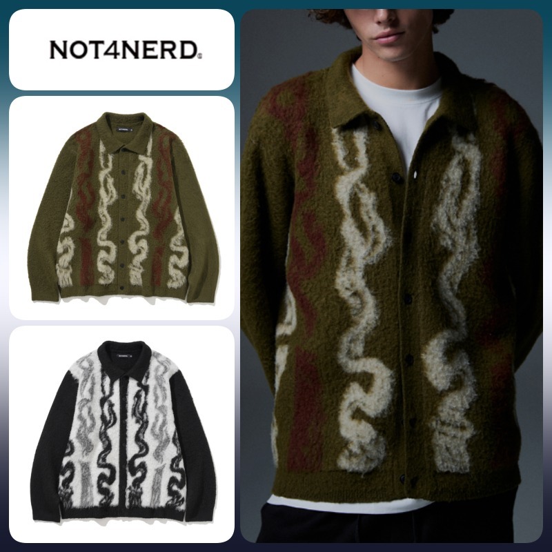 ◆NOT4NERD Candle Smoke Mohair Cardigan/2色◆