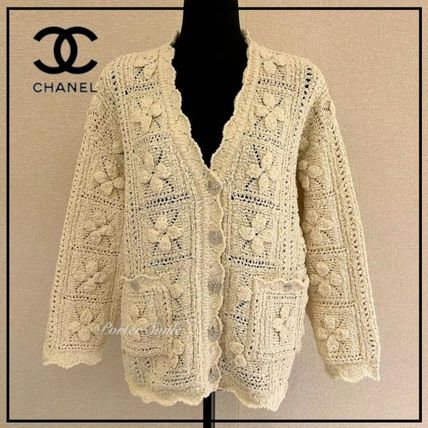 ベージュ系 日本 CHANEL(シャネル) カーディガン(レディース