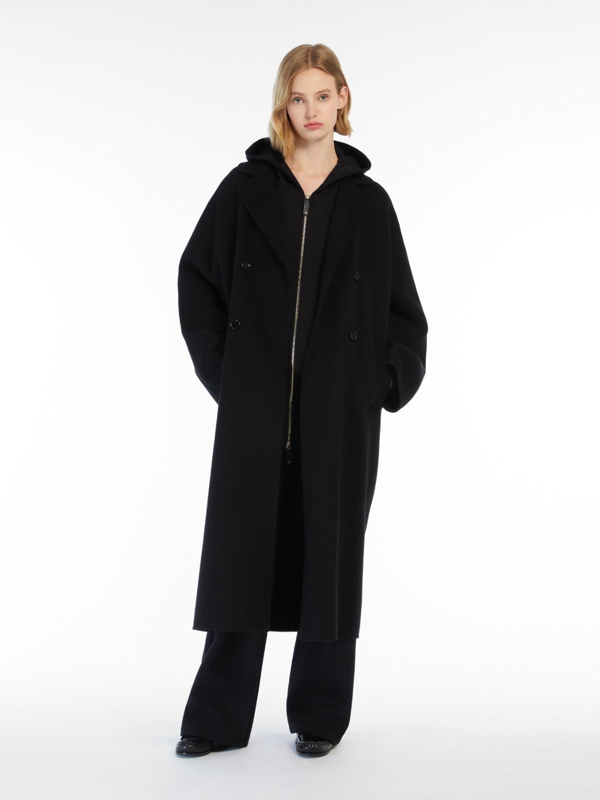 【シンプル】'S Max Mara《CAPI》ピュア ダブルブレスト コート