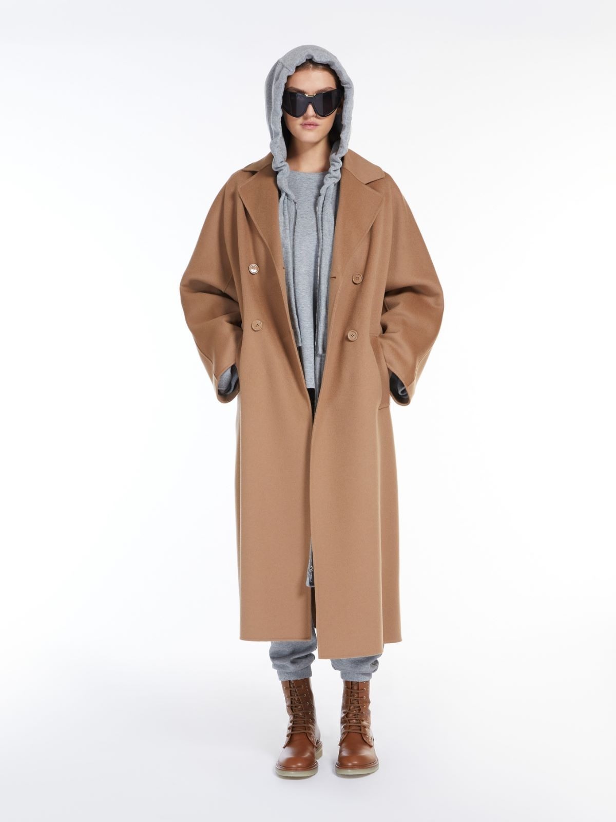 【シンプル】'S Max Mara《CAPI》ピュア ダブルブレスト コート