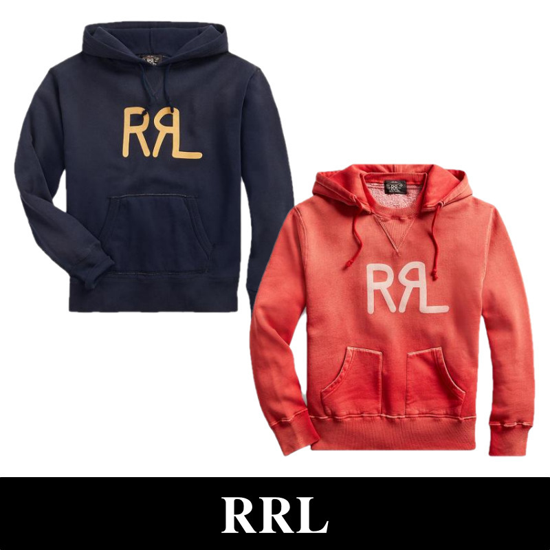 すぐ届く【RRL】ロゴフーディ