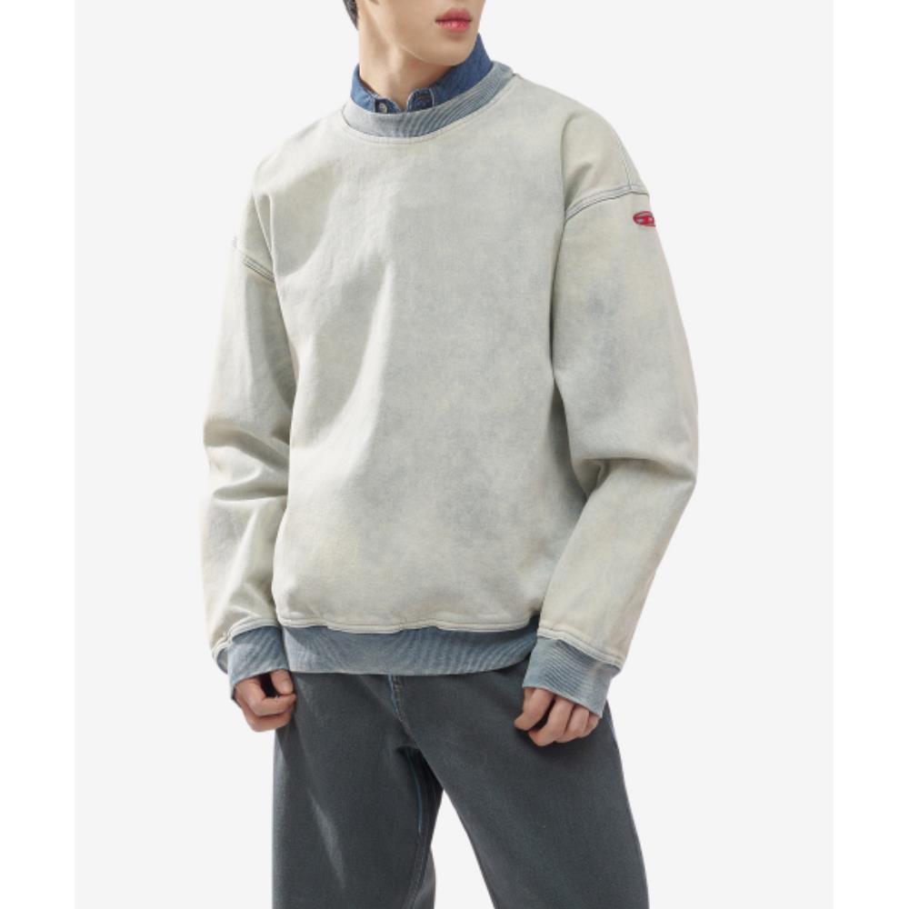 ★DIESEL★ D Creeve Track Sweatshirt Blue A12527068JX01 A125