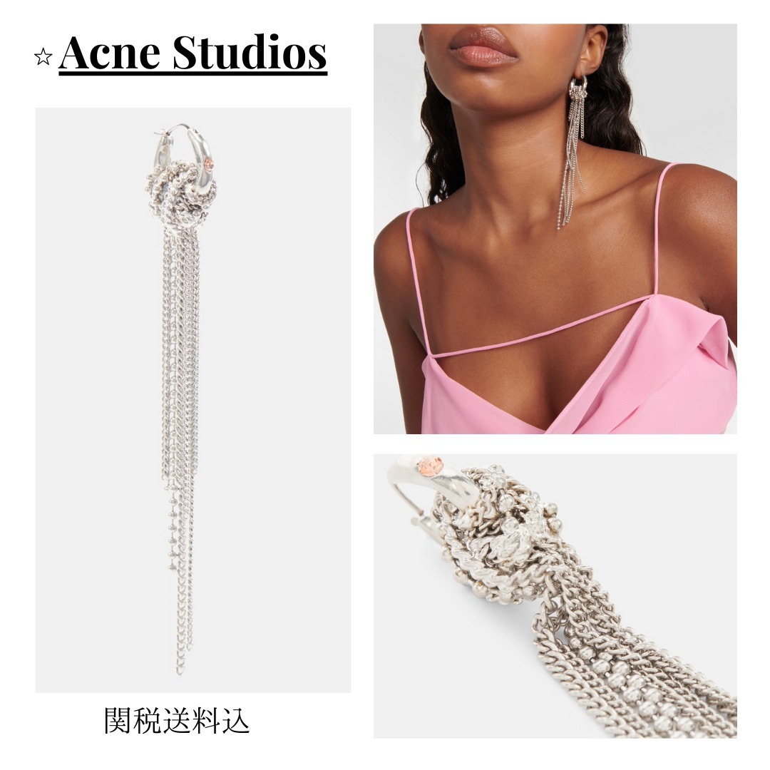 Acne Studios チェーンリンク シングルイヤリング 関税送料込