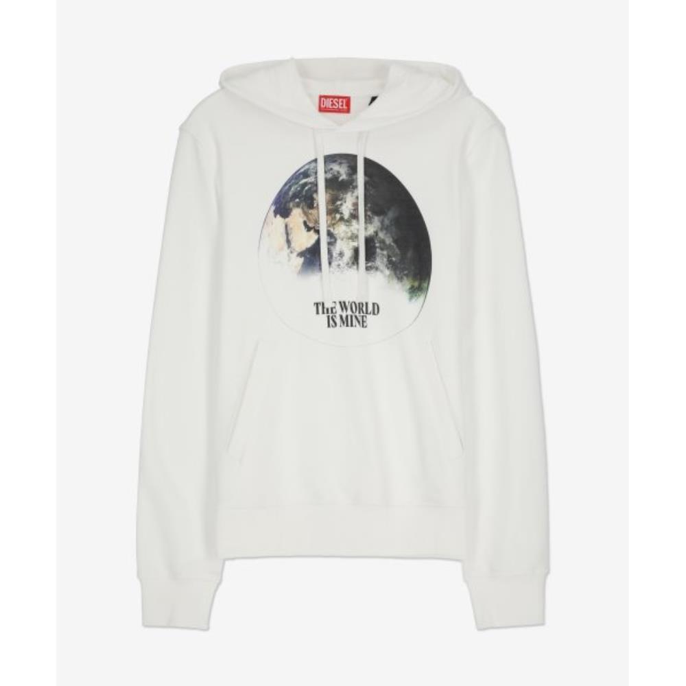 ★DIESEL★ S Jeans Welt Hoodie White A035700JFAV100 A035700J