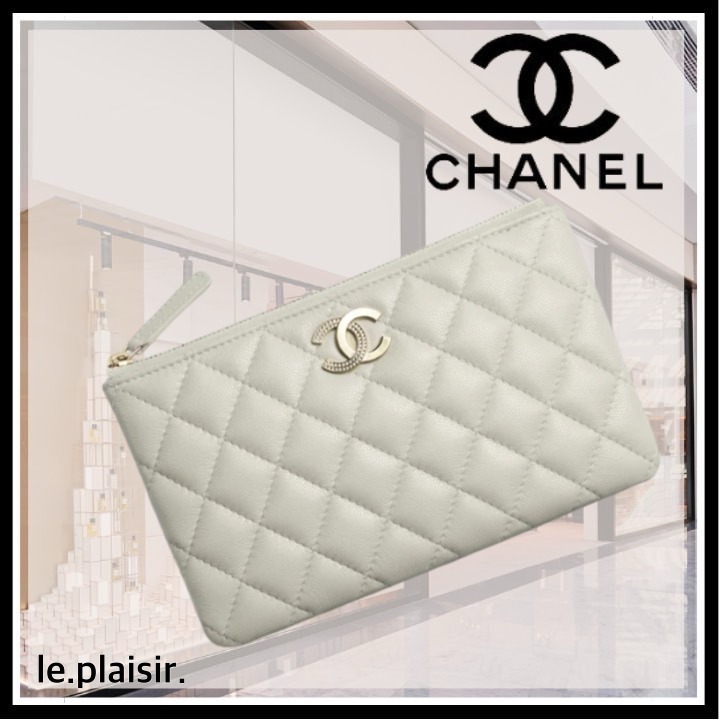 【たくさんの使い方♪】CHANEL ポーチ ビジューCC ジップ