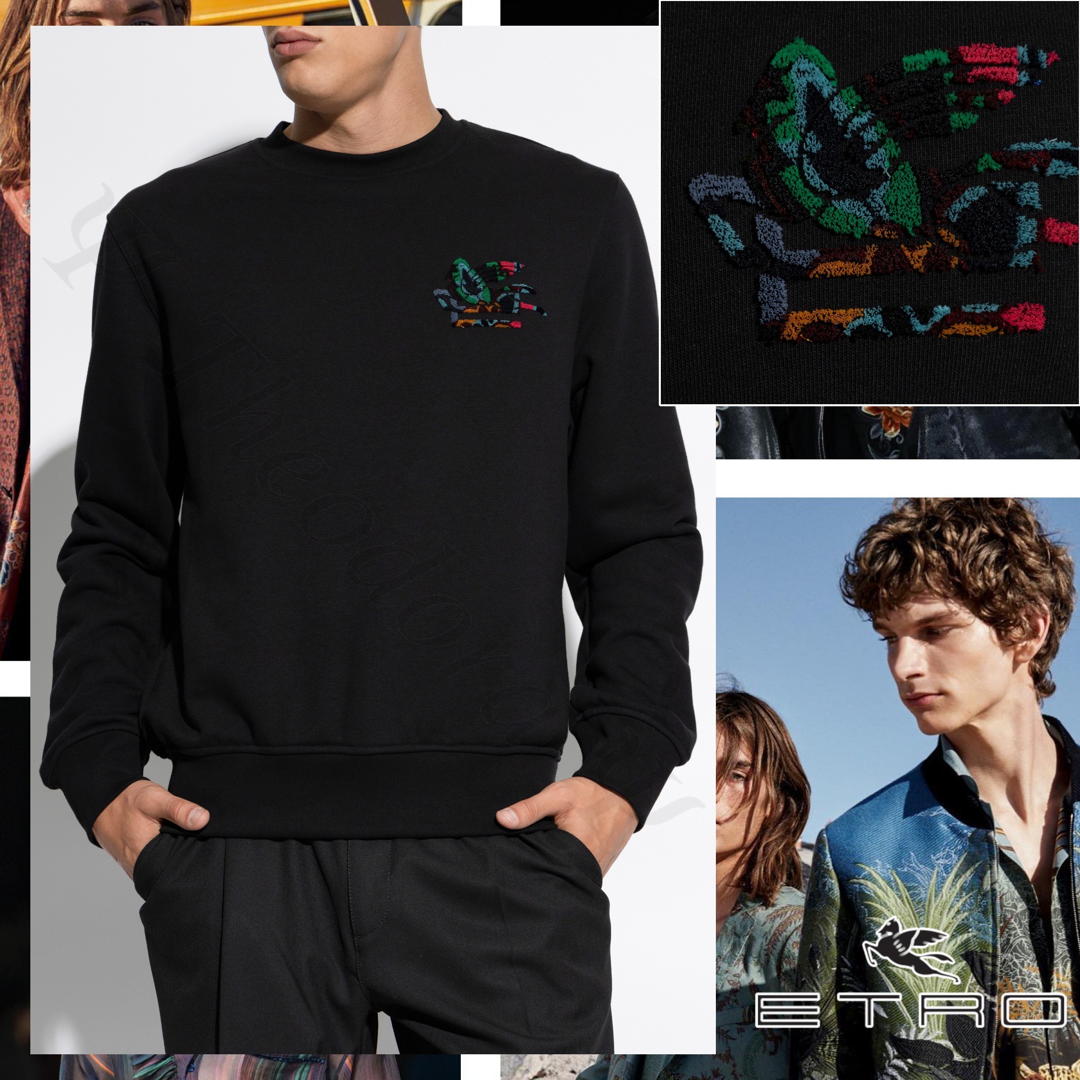 ETRO ペガソディテール スウェットシャツ