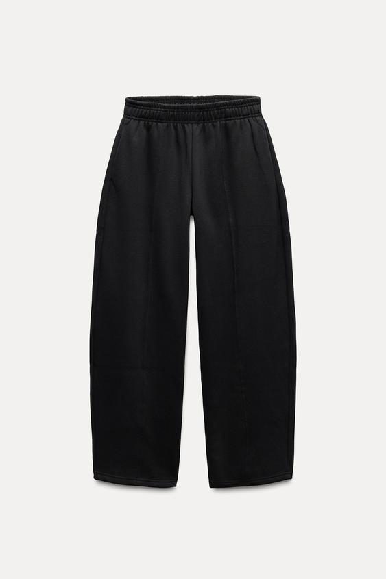 【ZARA】キャロットフィットスウェットパンツ 8417/801 キャロットフィットスウェットパンツ - エクリュ | ZARA Japan