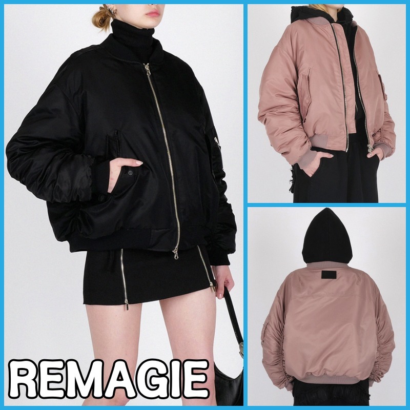 送料・関税込 ●REMAGIE● Oversized Shirring MA-1