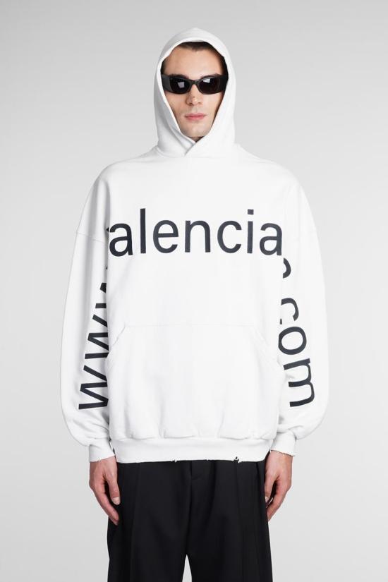 パーカー・フーディ BALENCIAGA Men Sweater 383707 739024TOVN9 WHITE