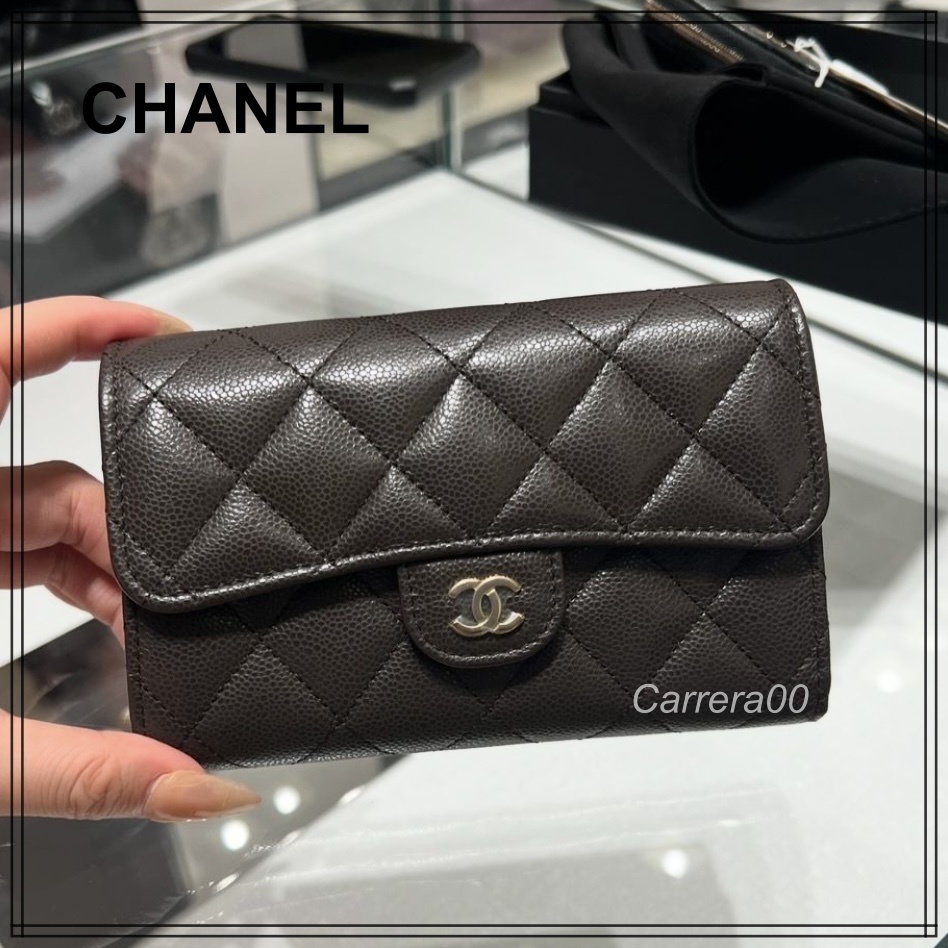 人気【CHANEL】エレガントな三つ折り財布 マトラッセ