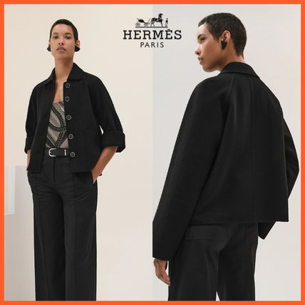 ダブルフェイス HERMES(エルメス) コート(レディース) - 海外