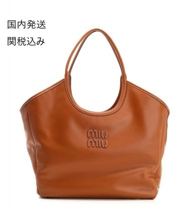 ブラウン（茶色）系 MiuMiu IVY(ミュウミュウ) トートバッグ