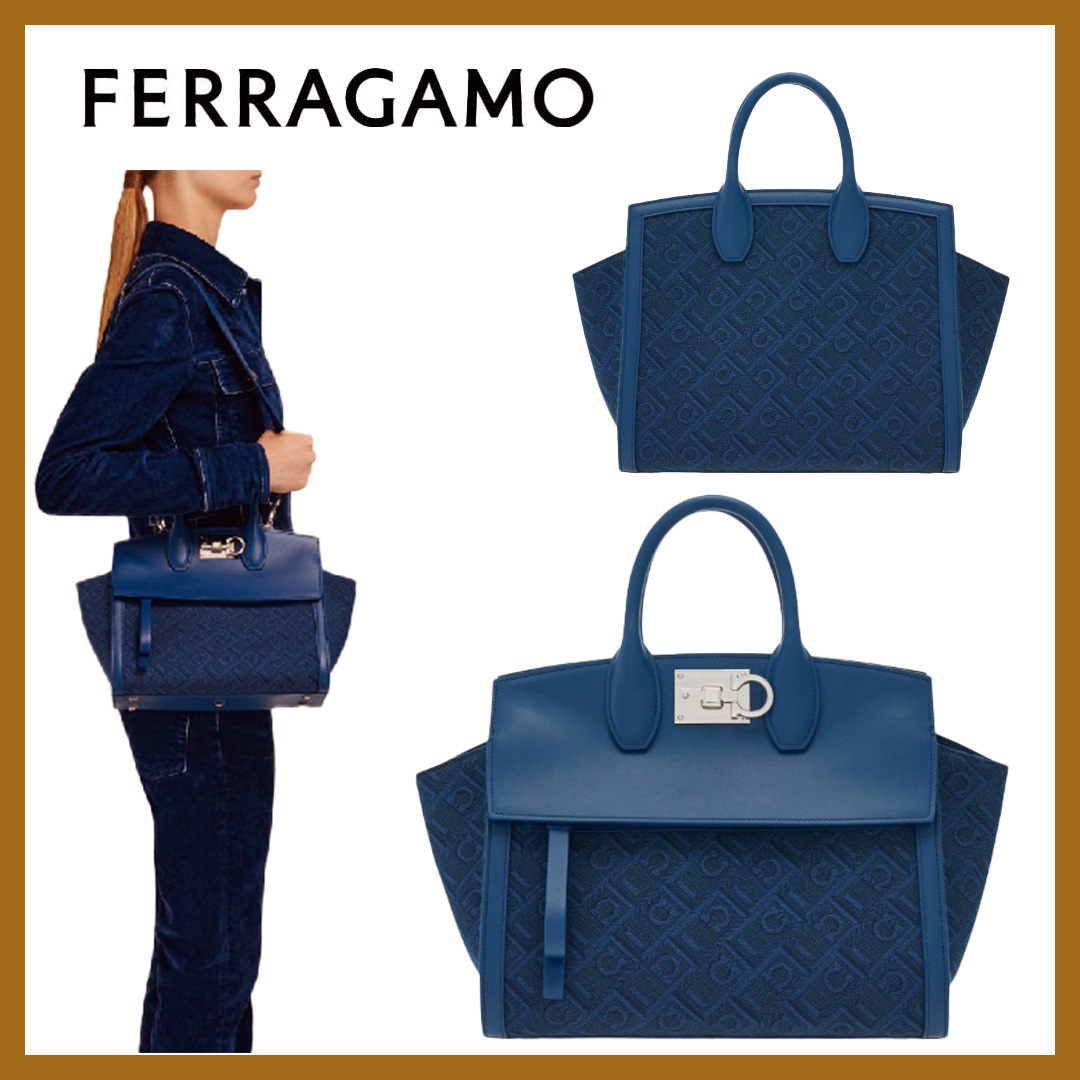 お洒落Color【FERRAGAMO】 STUDIO SOFT BAG スモール*エレガント