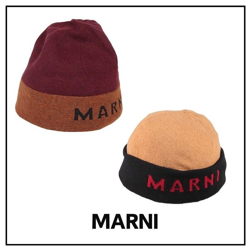 《送関込》MARNI ニット帽 ビーニー 帽子