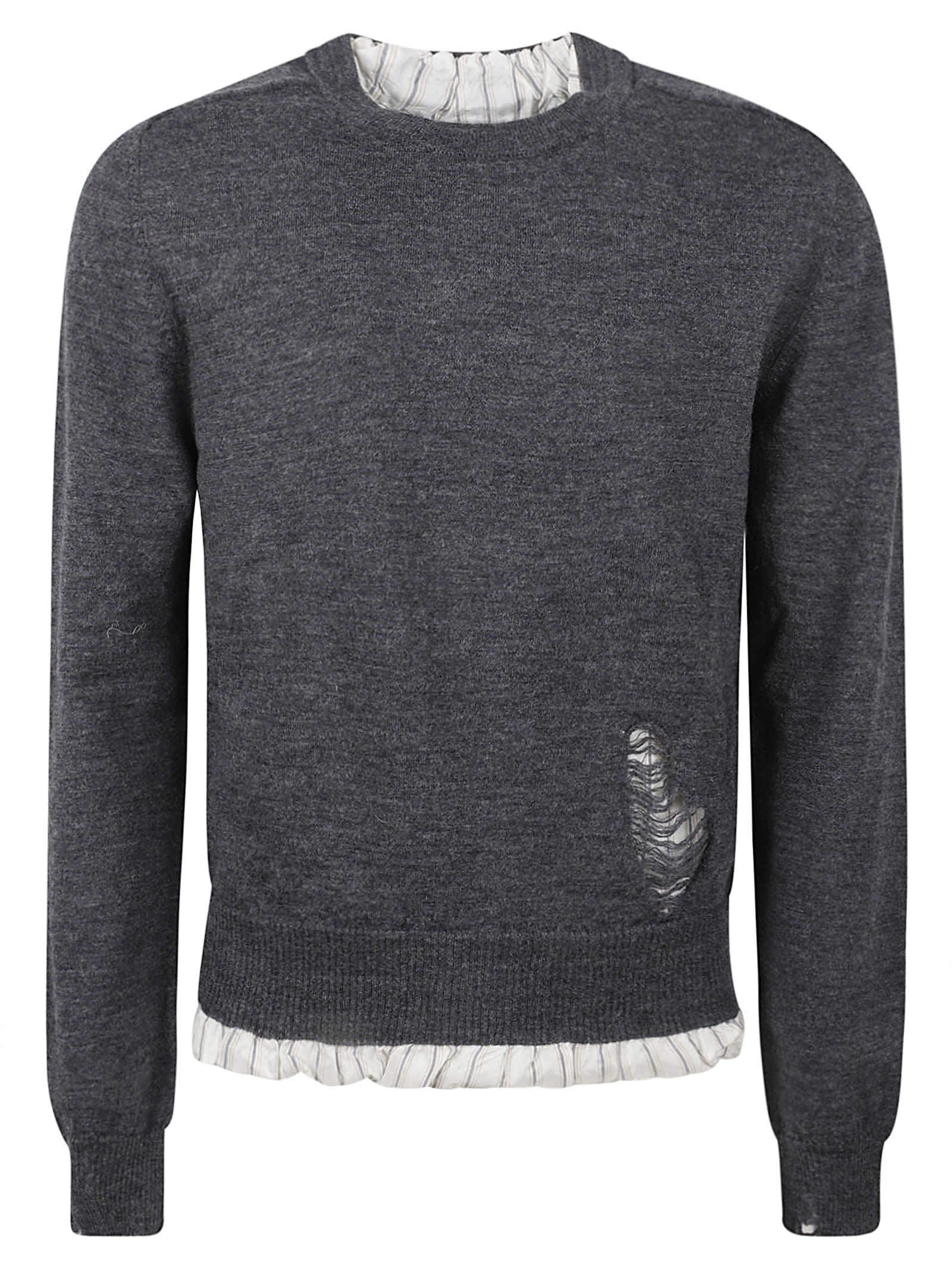 【送料&関税込】Maison Margiela Distressed Rib Sweatshirt
