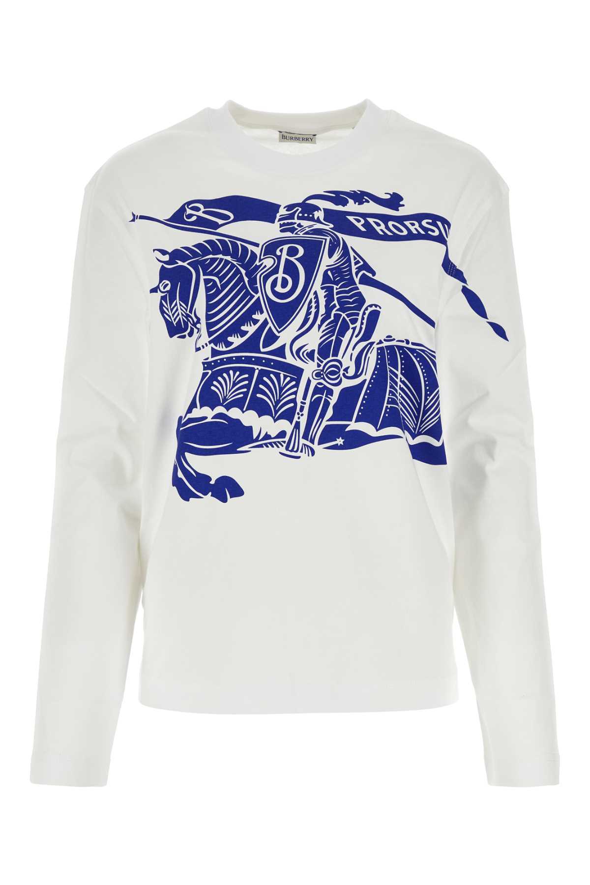 【送料&関税込】Burberry White Cotton T-shirt