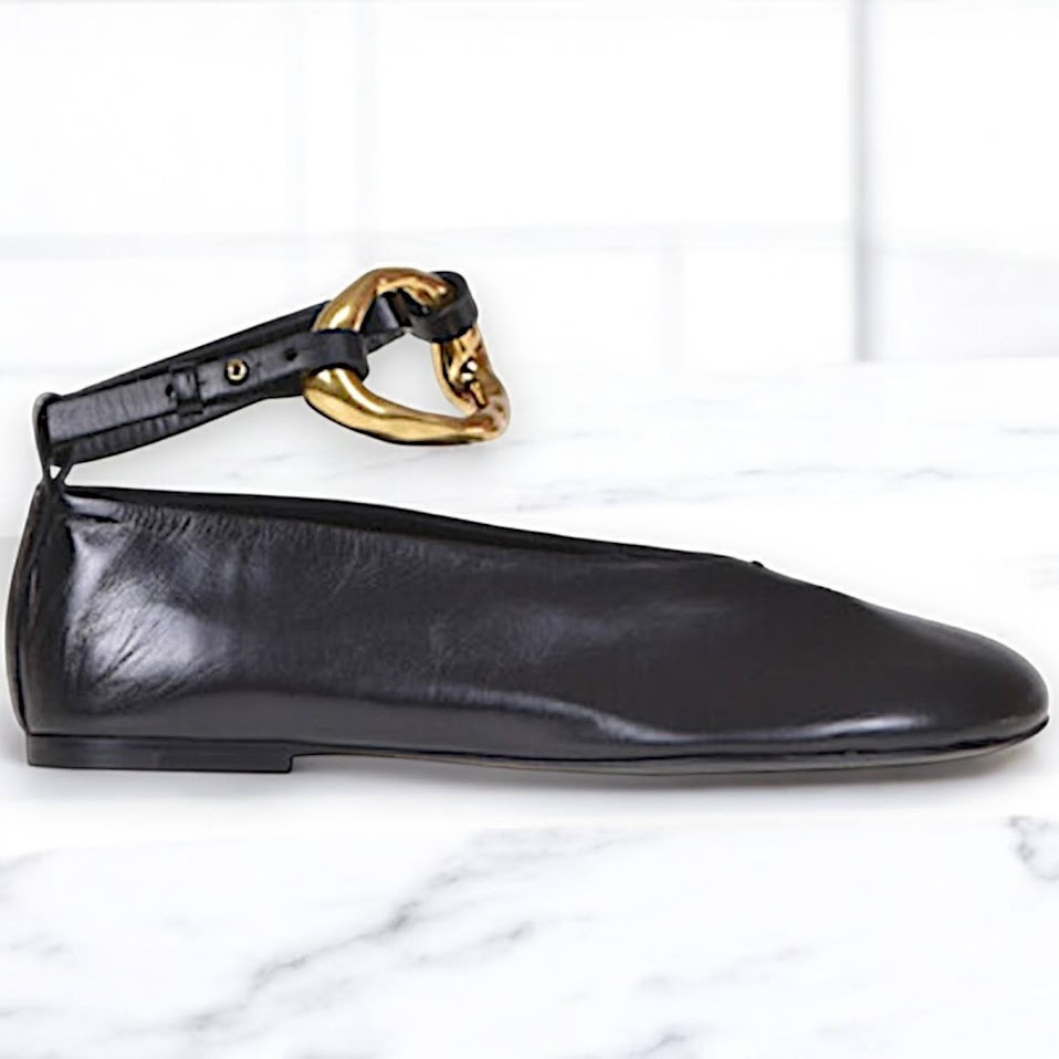 Jil Sander レザー バレエシューズ
