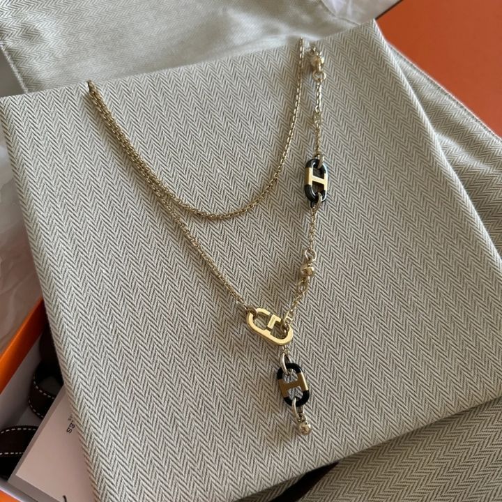 HERMES《フェミニンで上品☆》ネックレス シュルメール ゴールド