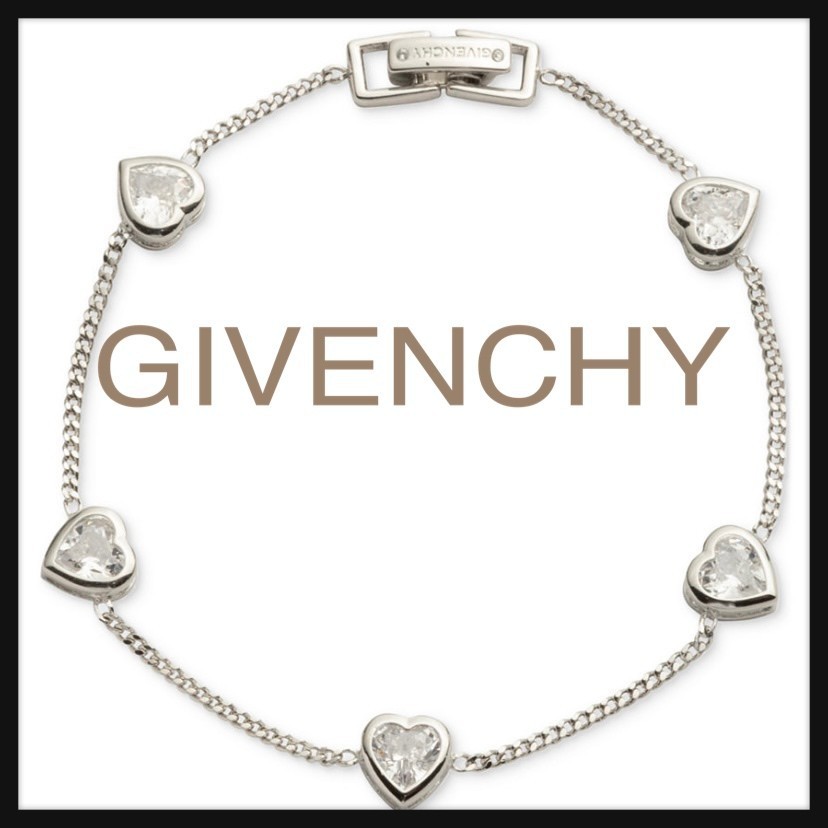NEW★GIVENCH★クリスタル・ハート・ブレスレット