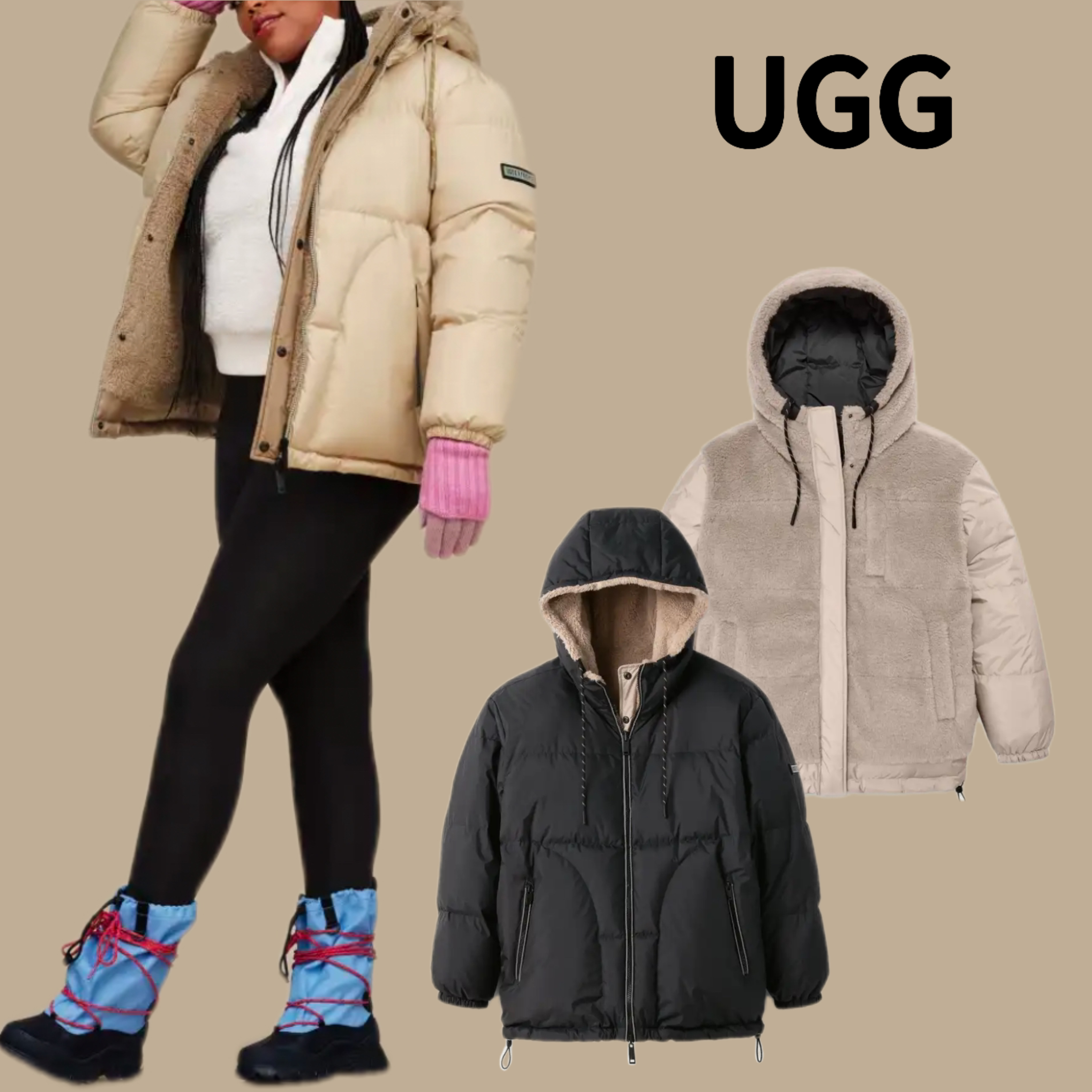 【UGG】Shasta ダウン パファージャケット Down Puffer Jacket