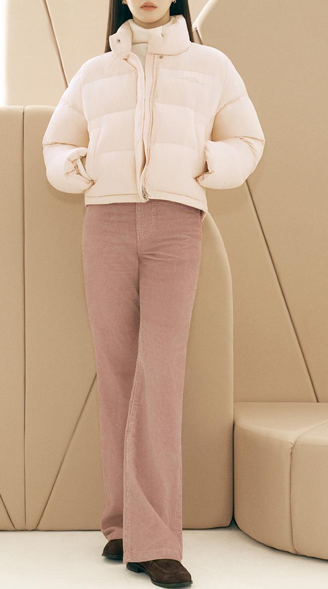 Marithe + Francois Girbaud BASIC DUCK DOWN CROP PUFFERダウン MARITHE☆ [正規品] 韓国大人気 W BASIC DUCK DOWN CROP PUFFER