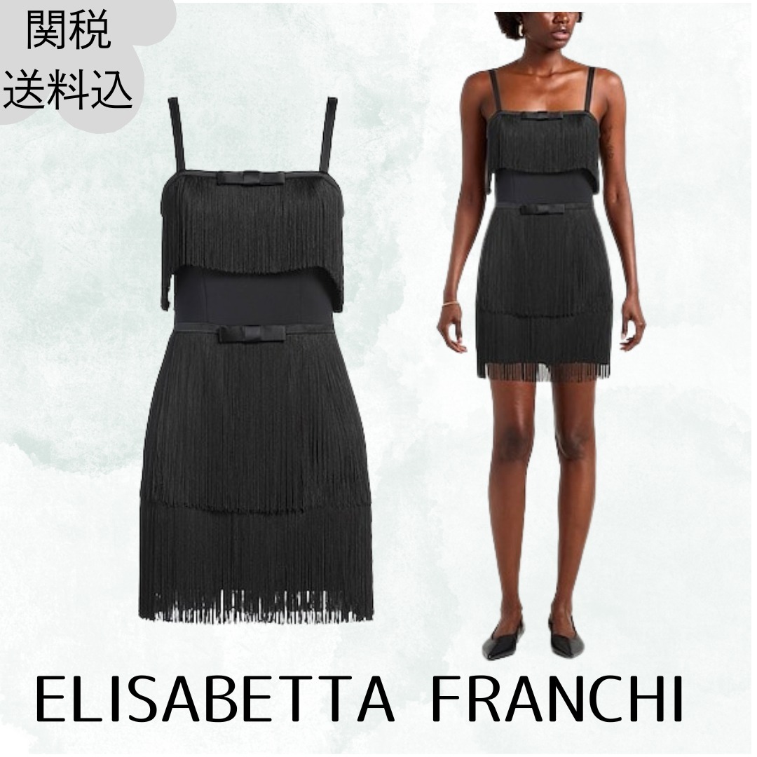 最後の1点【ELISABETTA FRANCHI】チューブドレス☆黒 ボディコン