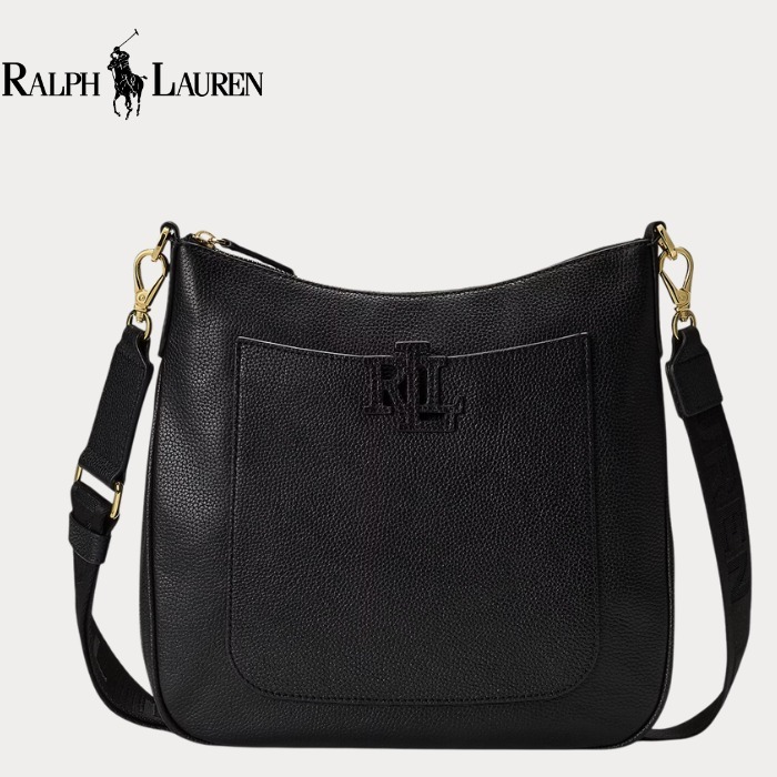 【追跡あり】Ralph Lauren レザーラージキャメリンクロスボディ