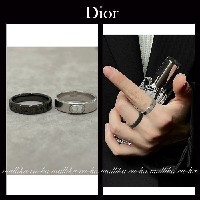 すぐ届く☆国内発【Dior】リング セット シルバー＆オブリーク