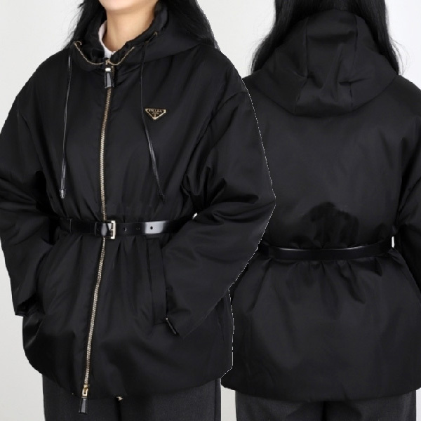 PRADA☆リナイロン フード ベルテッド ブルゾンジャケット