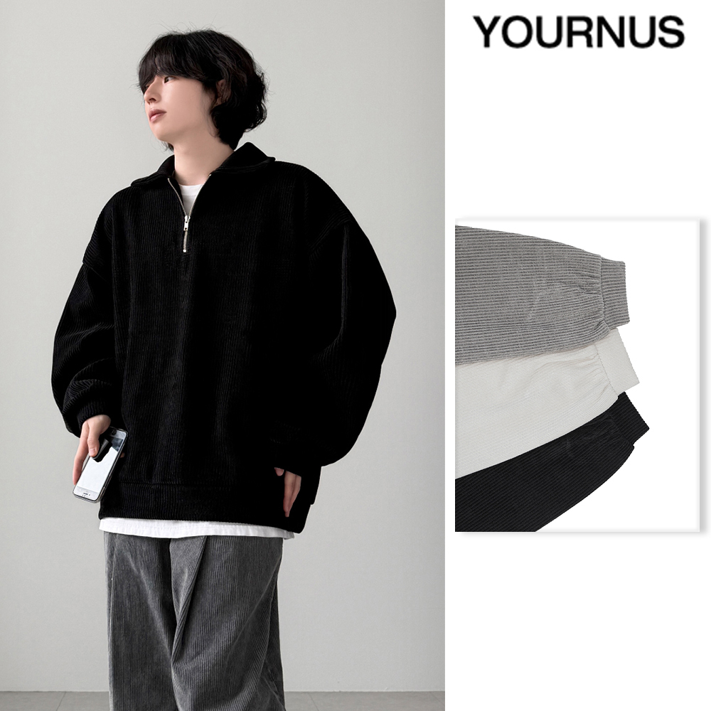 【YOURNUS】Hermi Washing Knit Zip-Up