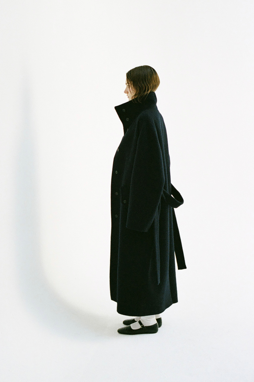 [MONOHA] / ☆ 24FW High neck long coat / 3 COLORS
