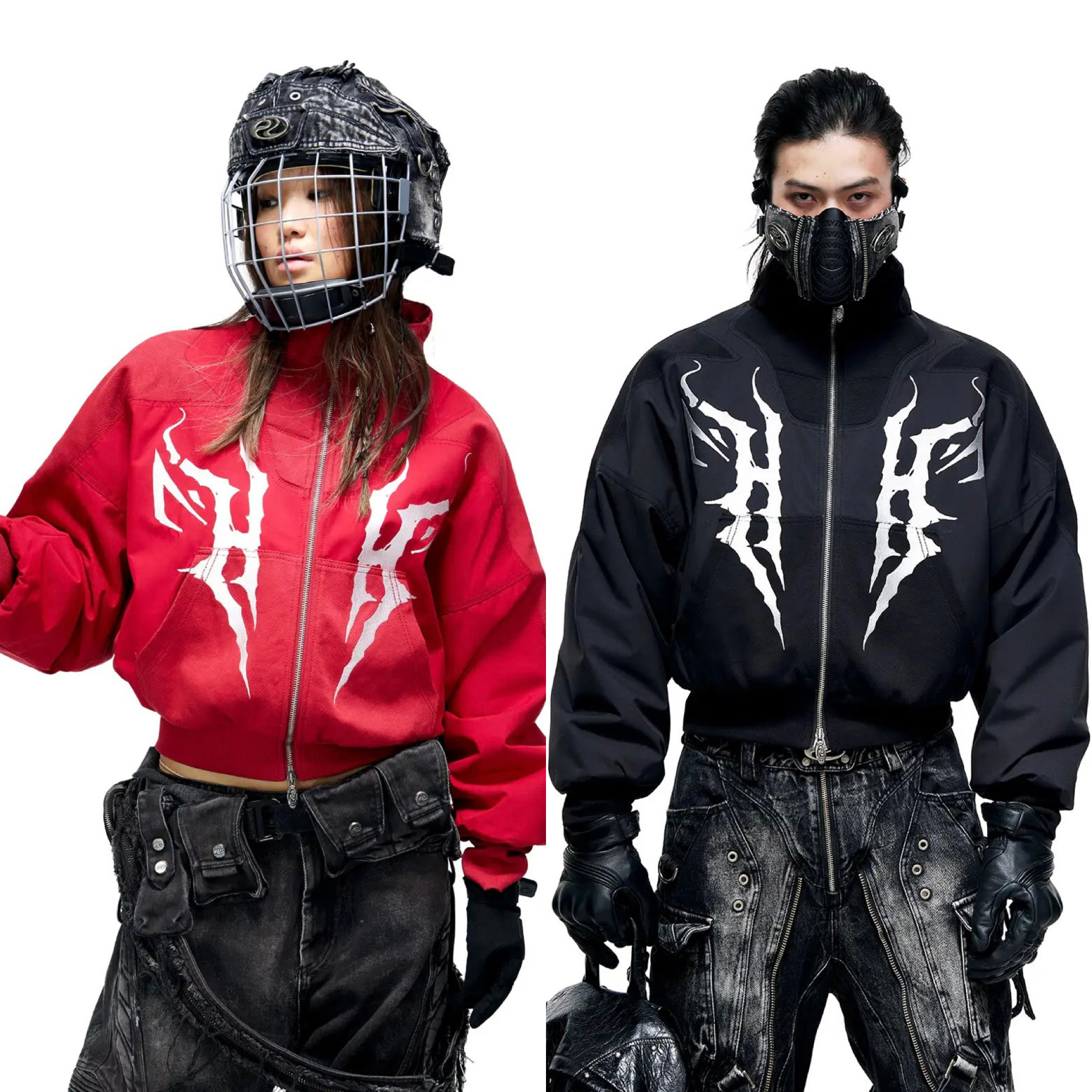 送料間税込 Personsoul - 24FW Embroidered Cropped Down Jacket