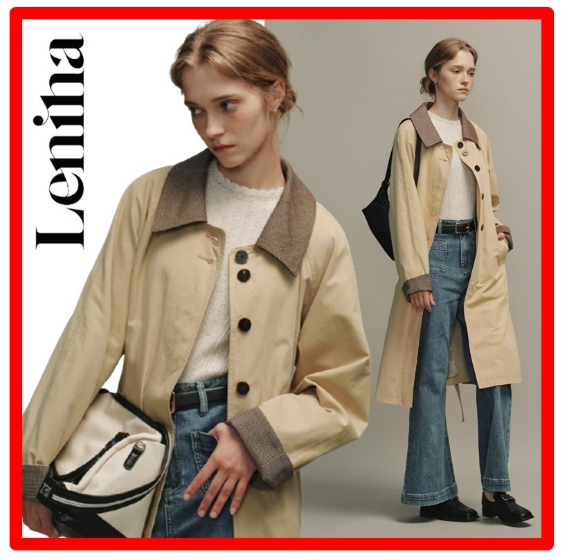 ☆人気☆【LENINA】☆WAGON single button long trench coa.t☆