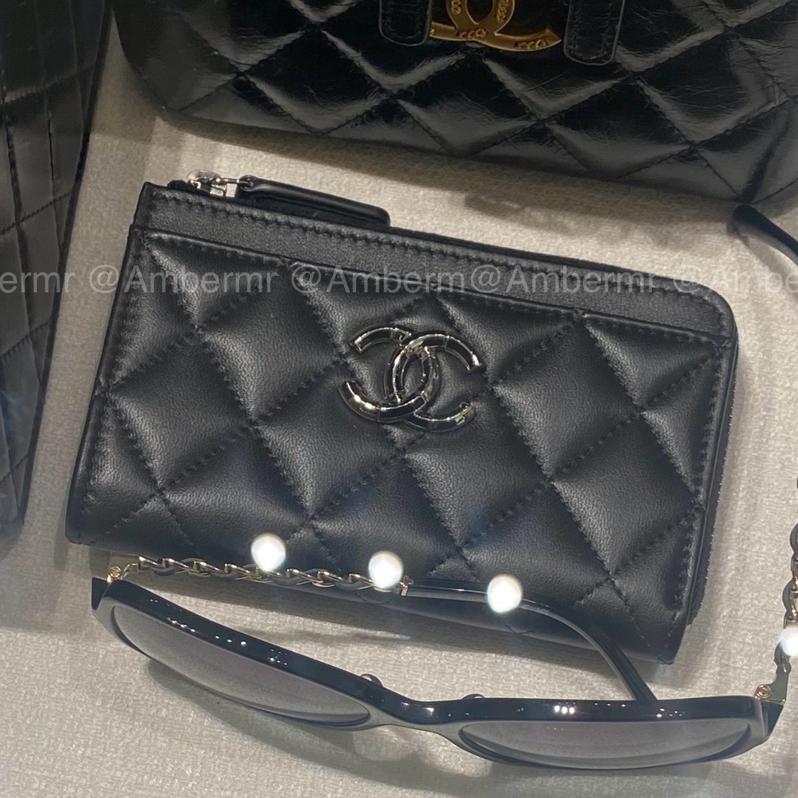 24B CHANEL CC フラグメントケース ジップカードホルダー