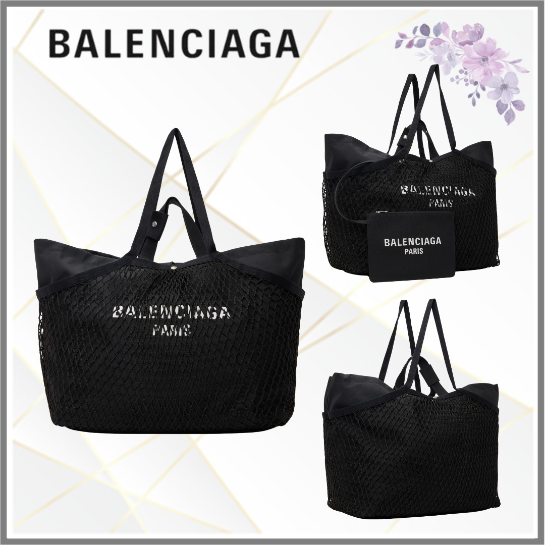 【BALENCIAGA】ブラック ラージ 24/7 トートバッグ