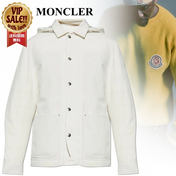 【MONCLER】 バッファロー フード付きダウンシャツジャケット