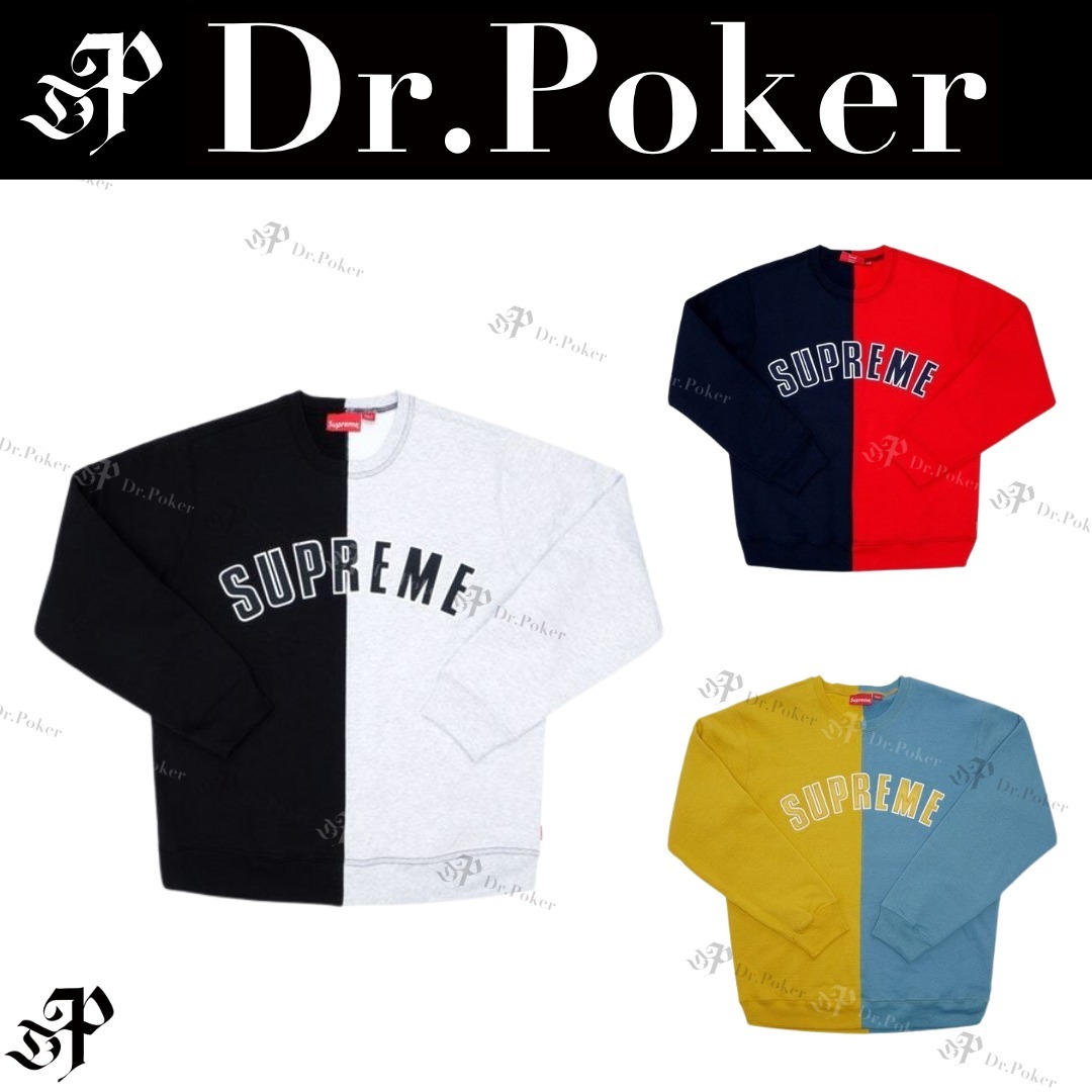 【Supreme】 Split Crewneck クルーネック スウェット