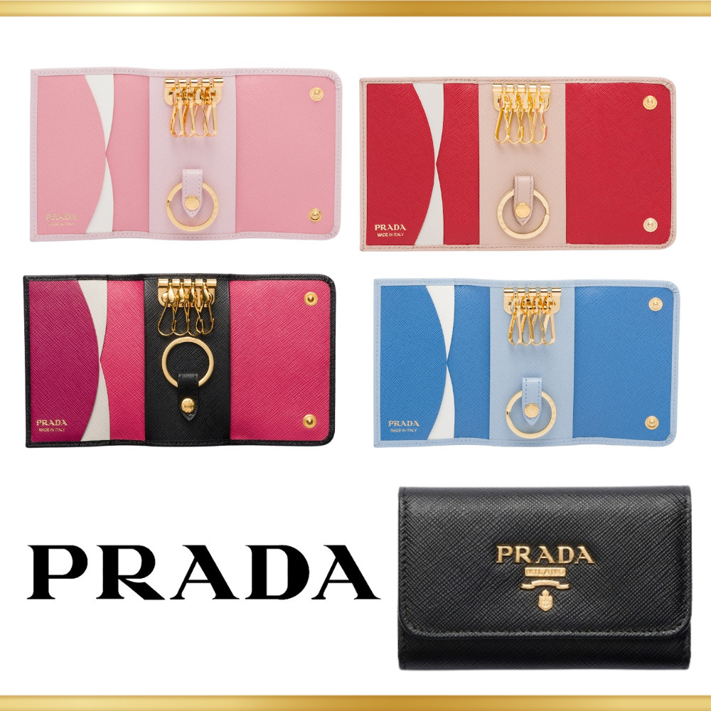 【メール便無料】 PLADA】サフィアーノマルチカラー (PRADA/キーケース キーケース 小物