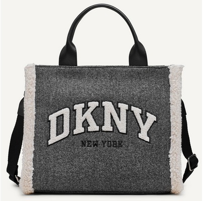 DKNY ファートリム キャリーオール 2WAY トート ショルダー(M)