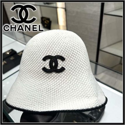 man ホワイト（白）系 CHANEL(シャネル) 帽子(レディース