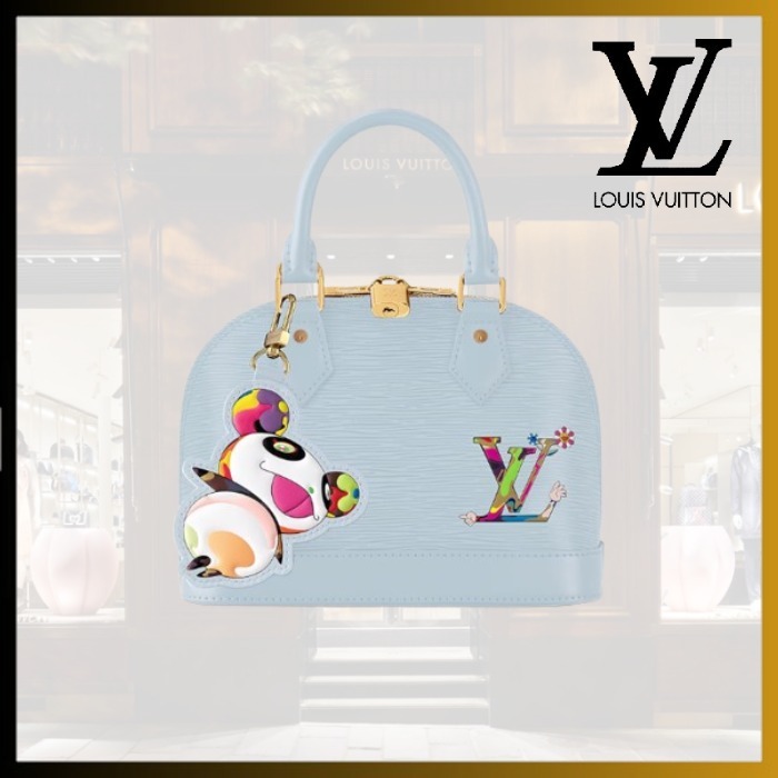 【可愛いパンダ/水色】Louis Vuitton×村上隆 バッグ Alma BB