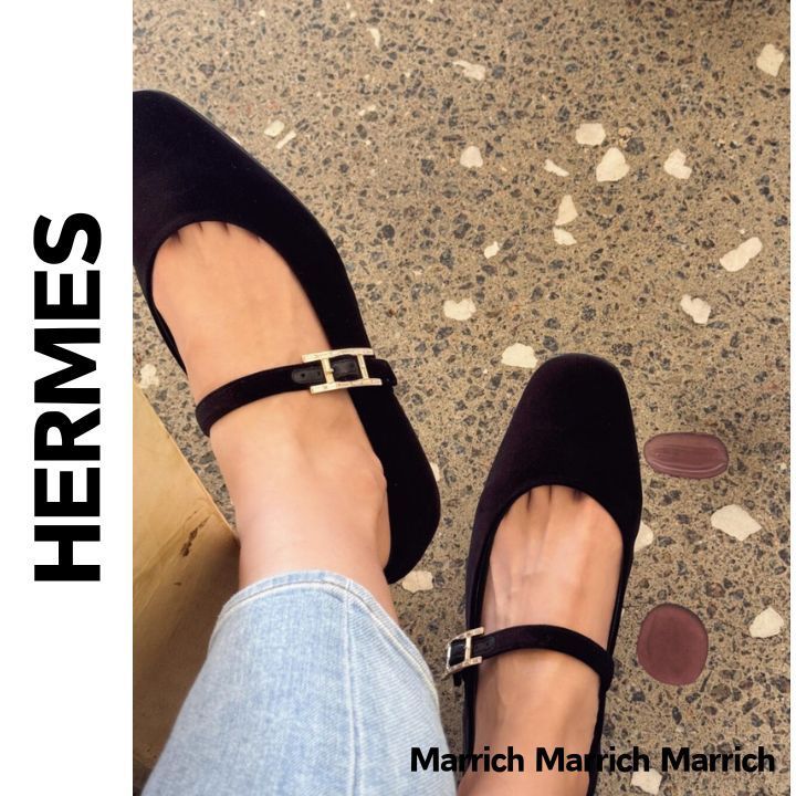 HERMES《クラシックモダン♪》 バレリーナ Jane ベルベット