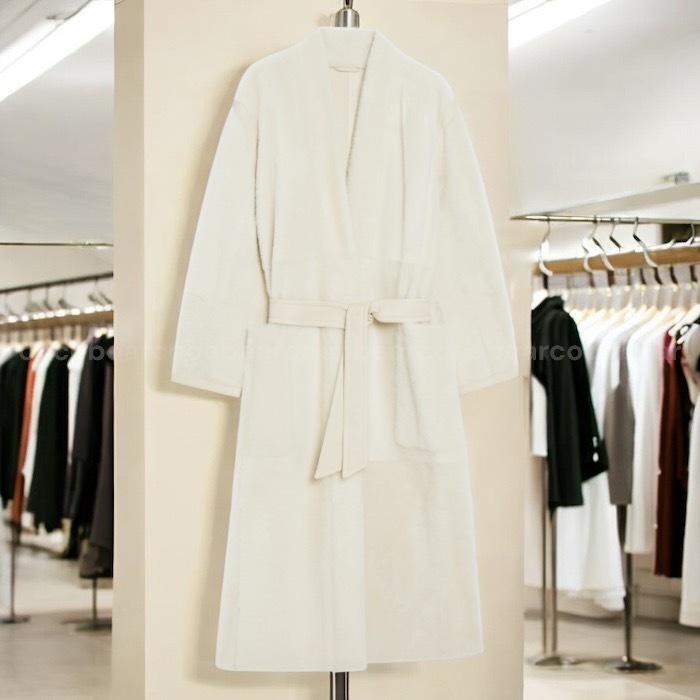 ☆MaxMara☆ ベルト付きシープスキンコート GLASSA