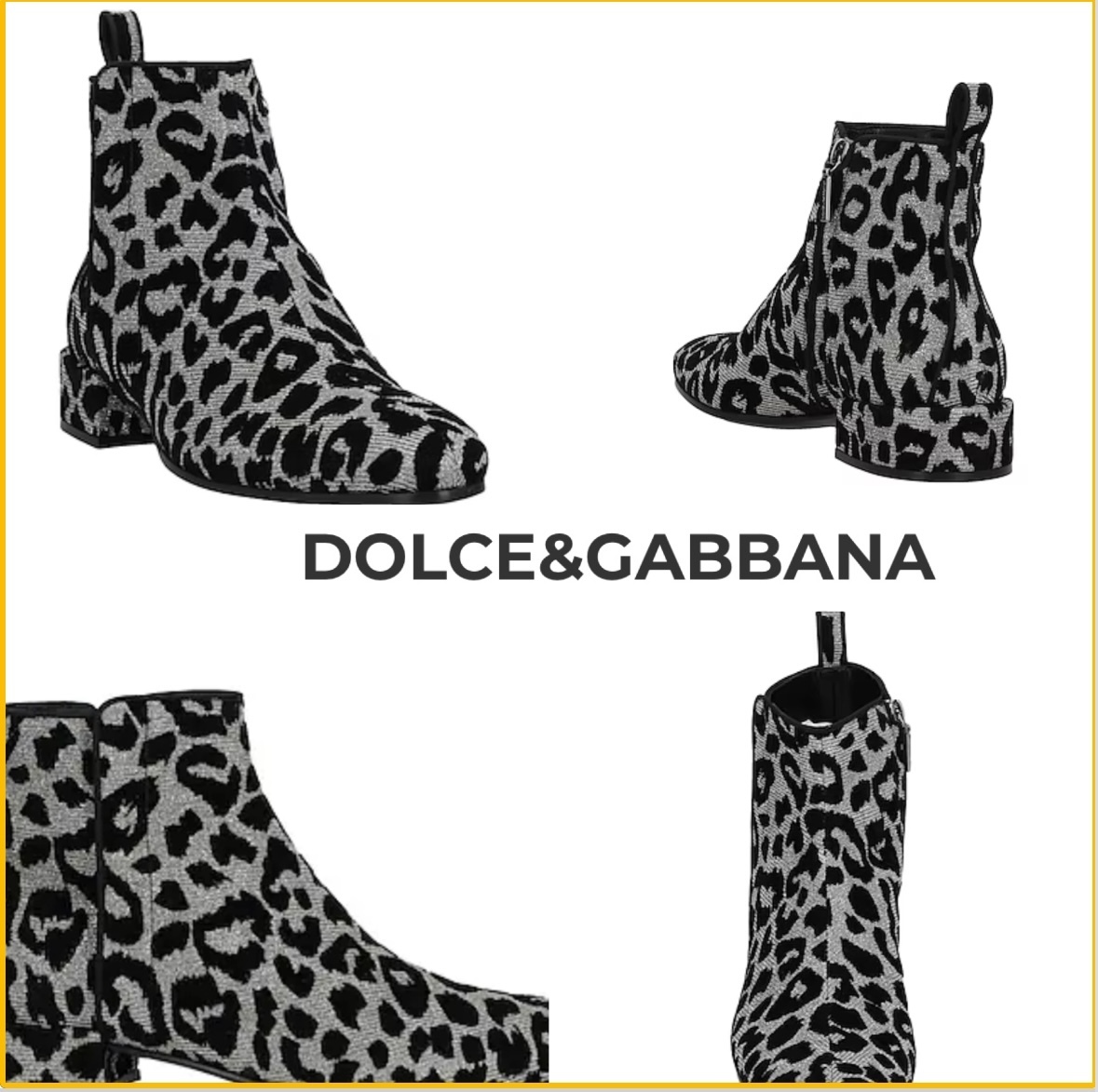 「関税・送料込み」DOLCE&GABBANA ショートブーツ