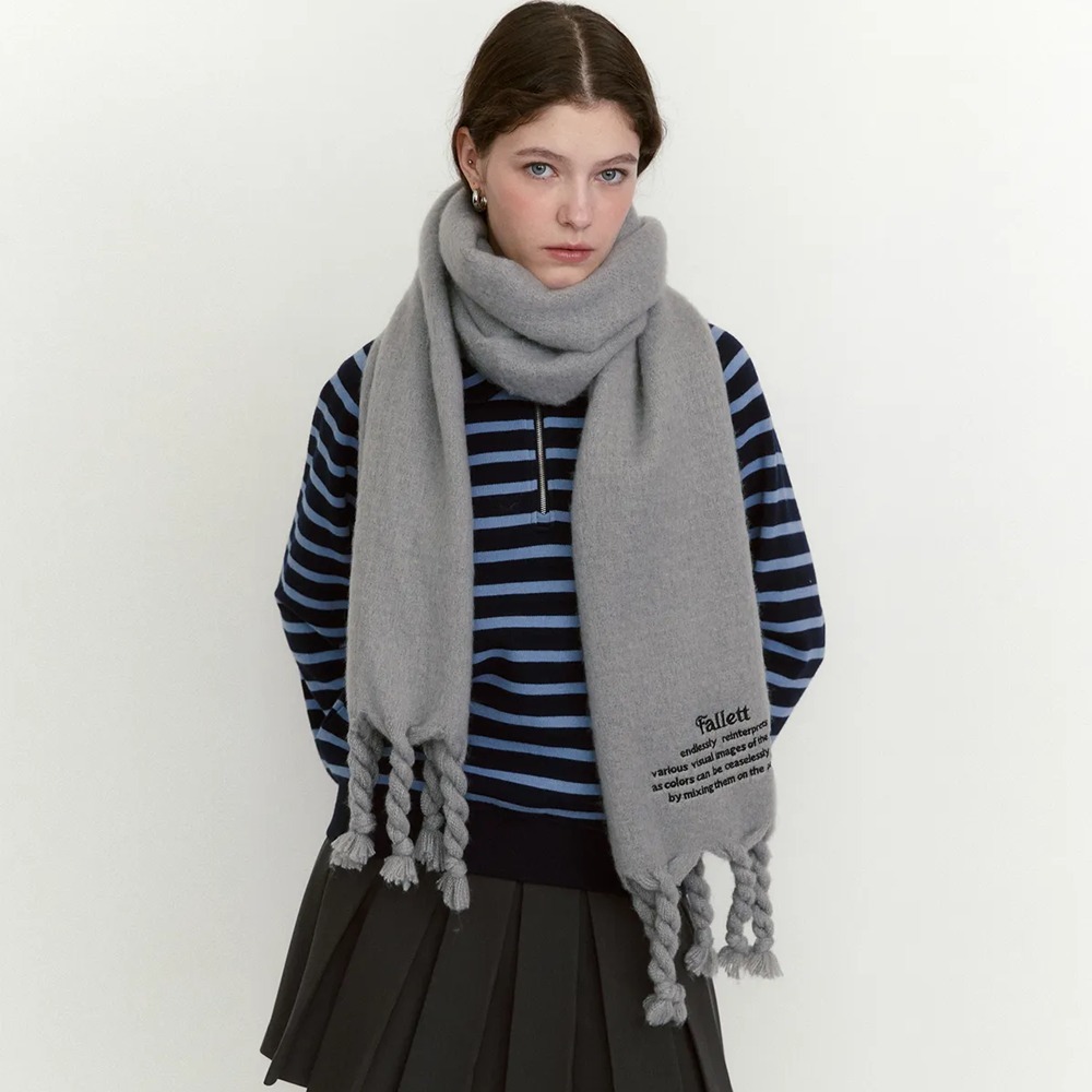 Fallett] Oversize Story Logo muffler (8 colors) (Fallett