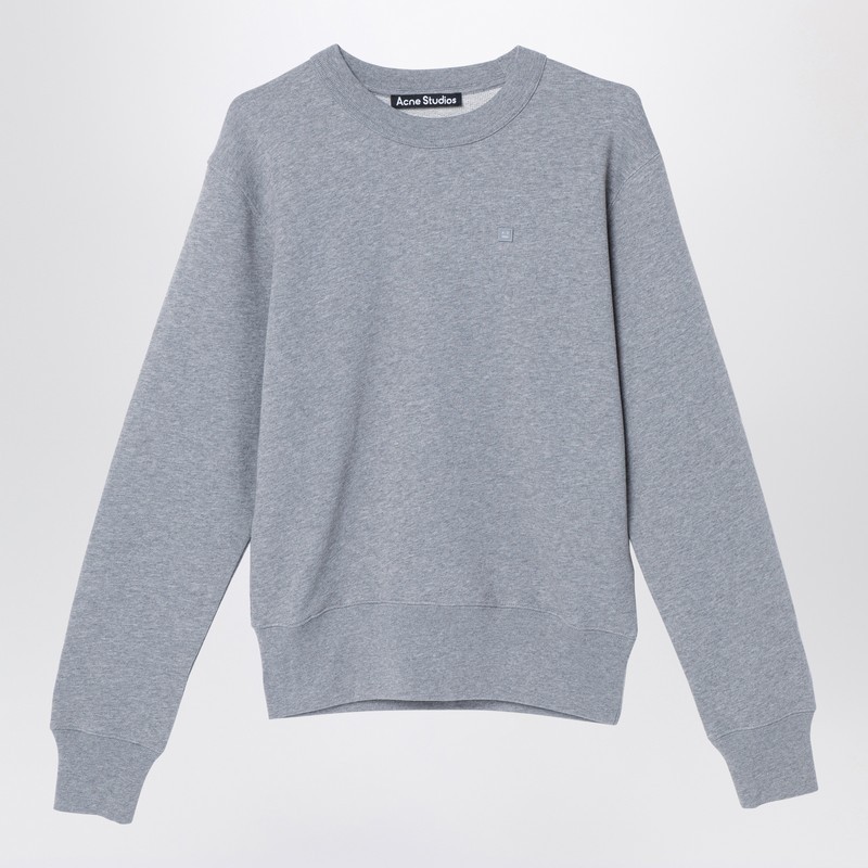 キッズ用トップス Acne Studios Grey sweatshirt with small logo patch