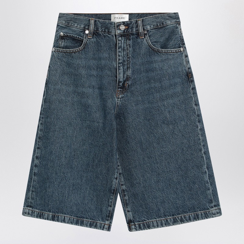 ショートパンツ Frame Blue bermuda shorts in regenerated denim