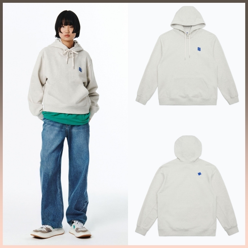★ADERERROR★ Sig; TRS Tag hoodie 01 Oatmeal